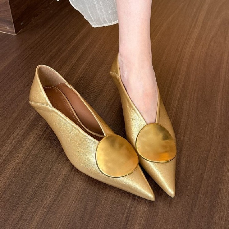 Womens Heels - 2025 봄 여름 포인티드 토 슬립온