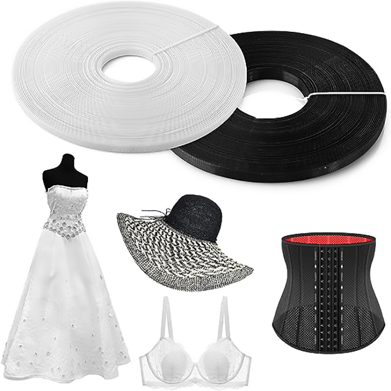 Wedding Dress - 폴리에스터 본딩 원단, 흰색 시스루 저밀도