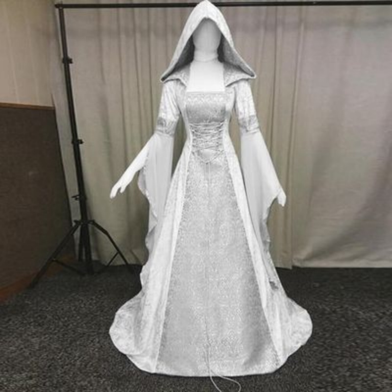 여성용 코스프레 의상, 중세풍 레트로 스타일 웨딩 드레 - Wedding Dress 리뷰 및 가격