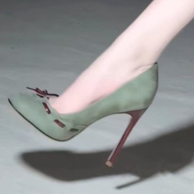 템퍼먼트 슈퍼 하이힐 싱글 슈즈 라운드 토 샬로우 스웨 - Womens Heels 리뷰 및 가격