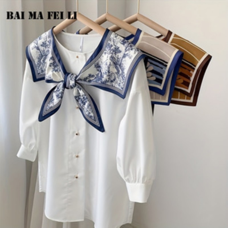 여성용 다용도 실크 스카프 봄 여름 가을 패션 셔츠 칼 - Silk Blouse 리뷰 및 가격