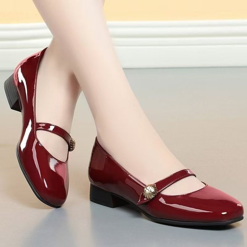 여성용 빈티지 메리 제인 슈즈, 광택이 나는 특허 가죽 - Womens Heels 리뷰 및 가격