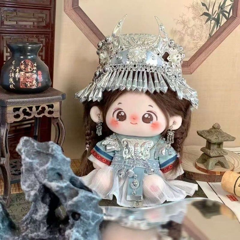 20cm 면인형 - 중국 전통 미아오장 시리즈 아기옷  - Formal Dress 리뷰 및 가격