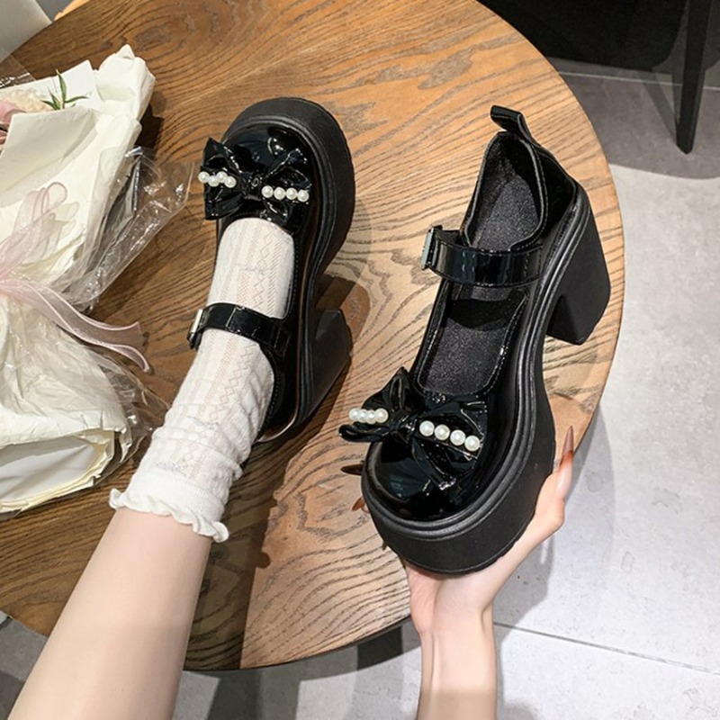 2026 로리타 슈즈 블랙 슈퍼 하이힐 메리 제인 슈즈 - Womens Heels 리뷰 및 가격