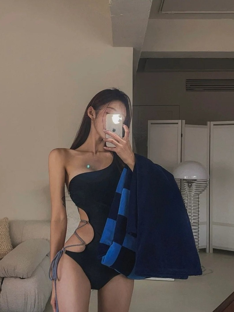 2026 새로운 여성용 블랙 타이 스트랩 원피스 수영복 - Womens Suit 리뷰 및 가격