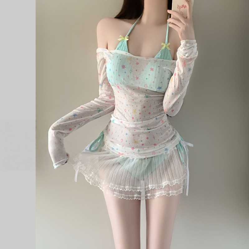 2026 여름 여성용 긴팔 비키니 세트 한국 패션 스윗 - Womens Suit 리뷰 및 가격