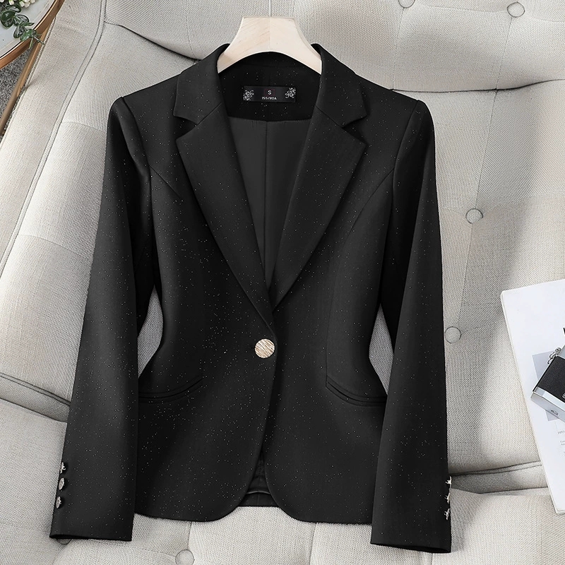 2025 봄 가을 여성 블레이저 재킷 블랙 카키 레드  - Women'S Red Formal Wear 리뷰 및 가격